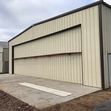 Prefabricated airplane hangar plans in Wisconsin