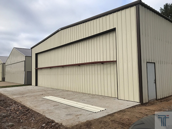 Prefabricated airplane hangar plans in Wisconsin