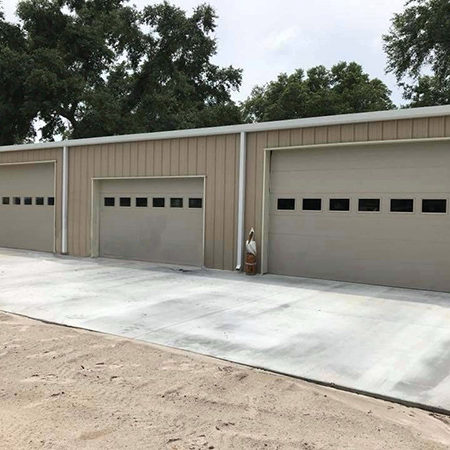 30x60 Modern Prefab Garage steel residential building in Florida