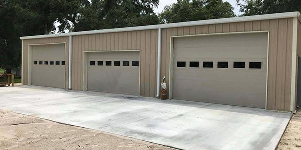 30x60 Modern Prefab Garage steel residential building in Florida