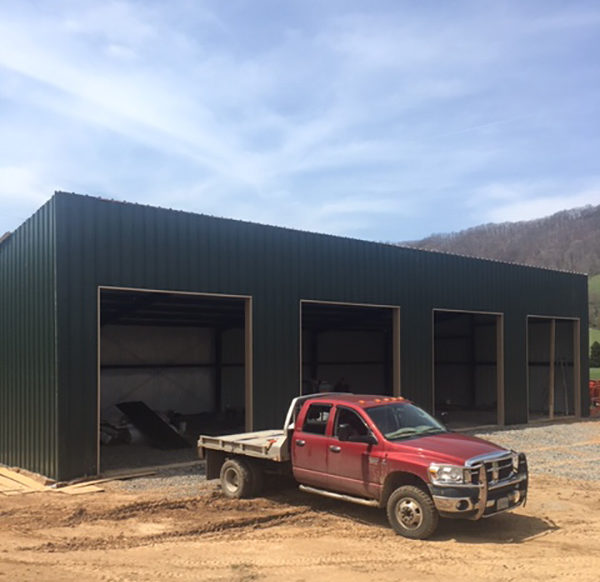 The best steel building kits are red iron steel buildings due to their clear span design