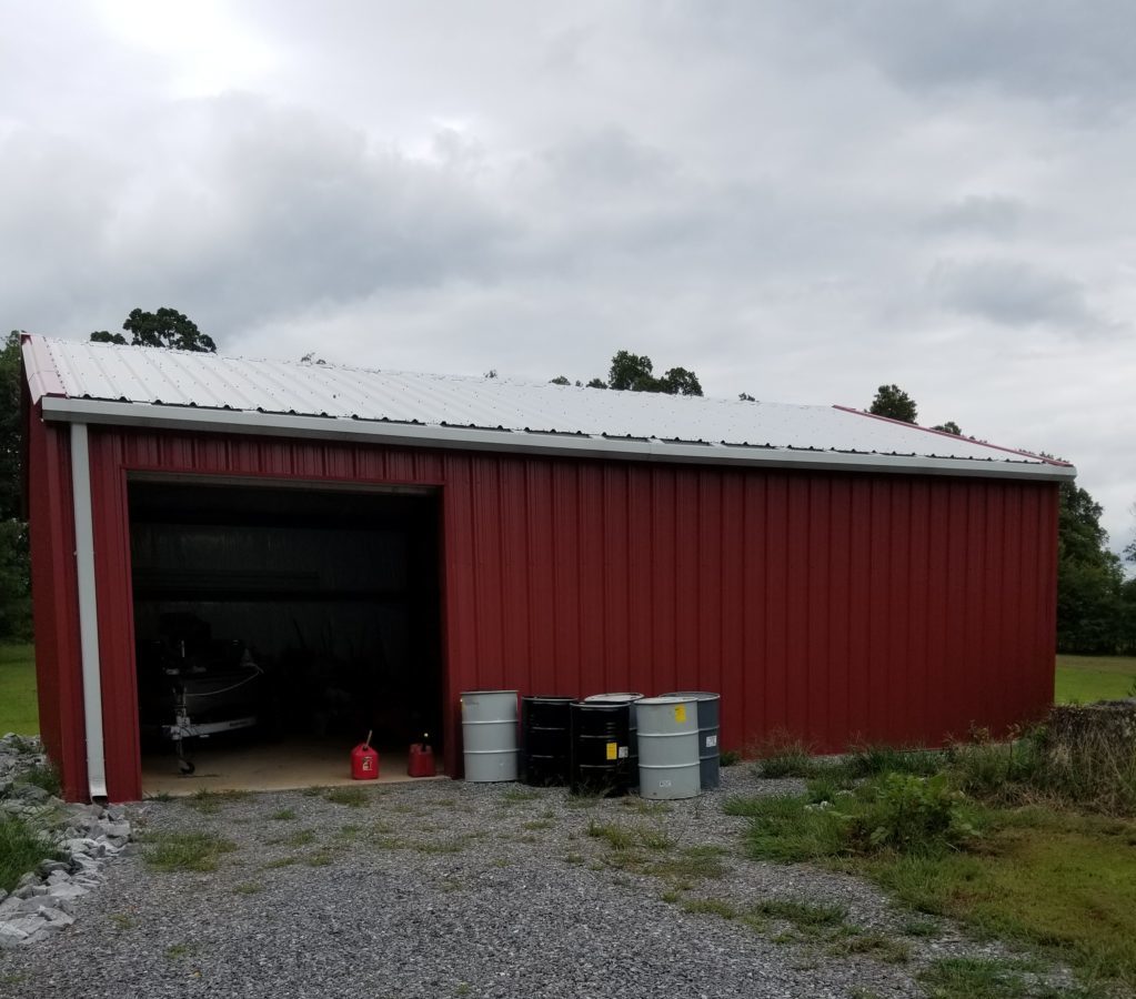 30x40 metal garage in Kentucky